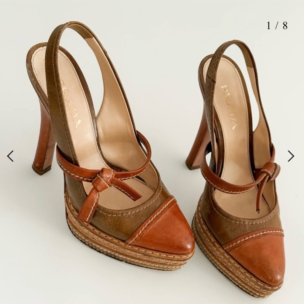 IN SEARCH OF brown Prada heels
